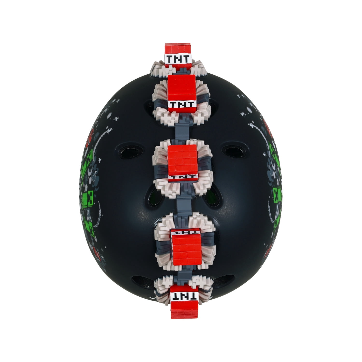 Minecraft Creeper Explosion Bike Helmet for Kids, 3D Minecraft Helmet, Kids Ages 5+