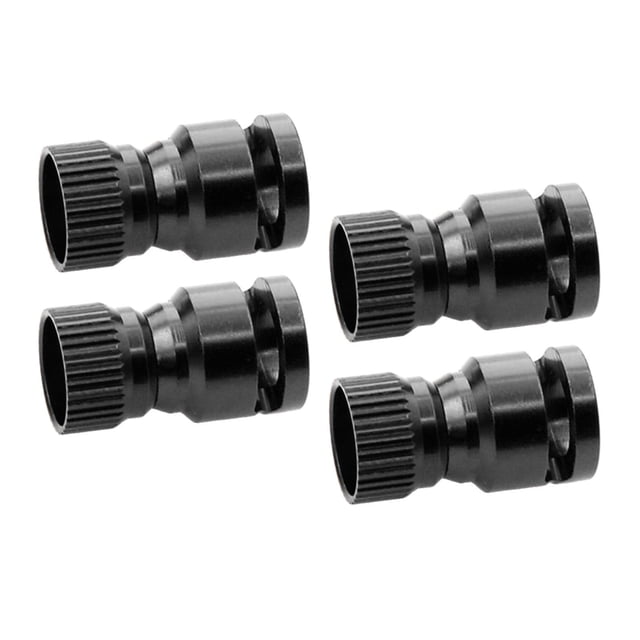 4 piezas de localizador magnético de orificios para postes de carrocería de aluminio RC para accesorios de actualización de piezas de coche RC Negro