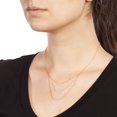thumbnail image 2 of Sole Du Soleil SDS10788NO Lily Collection Womens 18k Multi Plated Layered Bar Fashion Necklace, 2 of 3