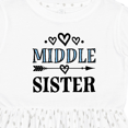 thumbnail image 4 of Inktastic Middle Sister Announcement Girls Toddler Dress, 4 of 5