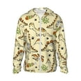 thumbnail image 2 of Uemuo Cartoon Dinosaurs Pattern Women's Full Zip UPF 50+ Sun Protection Hoodie Jacket Long Sleeve Sun Shirt Hiking Outdoor Performance with Pockets-Small, 2 of 9