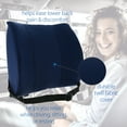 thumbnail image 4 of Core Products Sitback Rest Cushion Lumbar Support for Lower Back & Office Chair, Adjustable Strap Standard Foam - Blue, 4 of 7