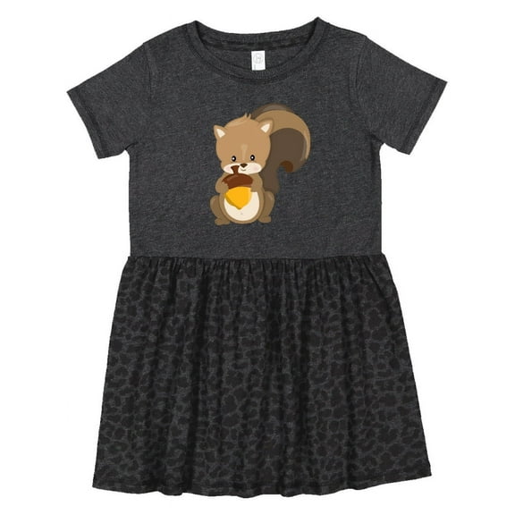 Inktastic Cute Woodland Animal Squirrel Girls Toddler Dress