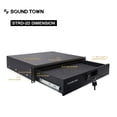 thumbnail image 6 of Sound Town 12U PA DJ Pro Audio Rack/Road ATA Case with Locking Drawer, 21’’ Rackable Depth, Casters, Metal Ball Corners - Pro Tour Grade (STRC-12D2), 6 of 7