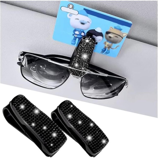 Paquete de 2 Clips para Gafas de Sol con Purpurina Brillante YONGSHENG