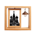 thumbnail image 1 of Rusia San Petersburgo silueta Marco giratorio de madera 4x6, 1 of 3