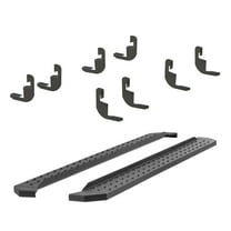 ARIES 2055541 RidgeStep Black Steel 6-1/2 x 91-Inch Truck Running Boards, Select Chevrolet Silverado, GMC Sierra 1500, 2500, 3500 HD Crew Cab Fits select: 2022 CHEVROLET SILVERADO LTD