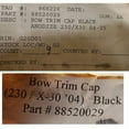 thumbnail image 4 of Mastercraft 230 / X-30 Black Anodize 2004 Boat Trim Cap 88520029, 4 of 4