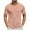 #Pink, variant on DPTALR George Men's Casual Solid Color V Neck Short Sleeve Pullover,White Big and Tall Men M