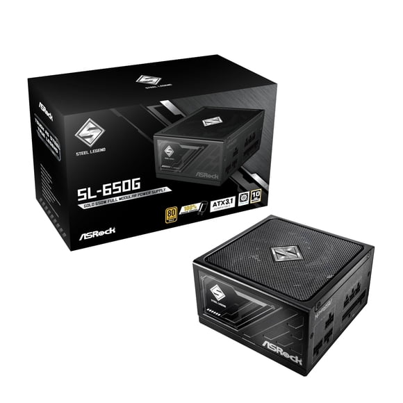 Fuente de alimentación ASRock SL-650G 650W 80 Plus Gold modular