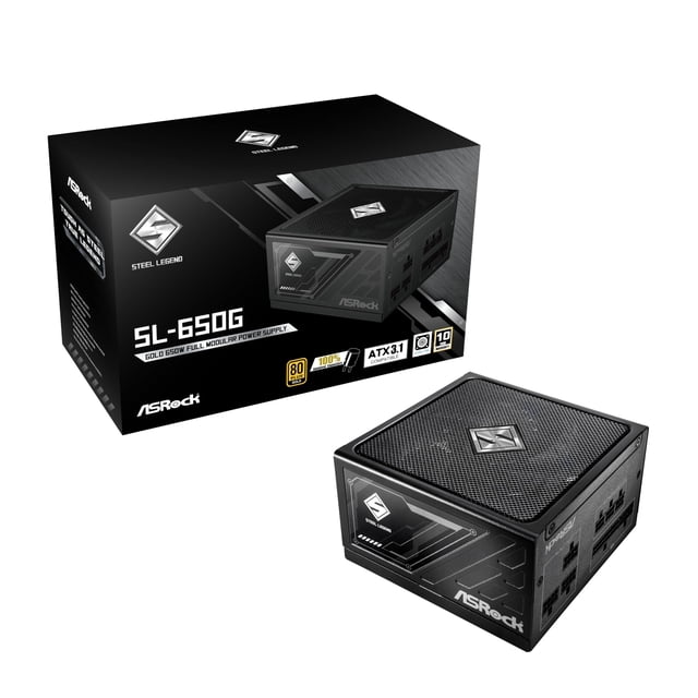 Fuente de alimentación ASRock SL-650G 650W 80 Plus Gold modular