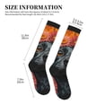 thumbnail image 5 of Bixox Sunflower Black Dog Print Compression Socks,Compression Socks Women & Men Circulation for Medical,Running,Athletic, 5 of 7