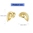thumbnail image 3 of Fashionable Half Round Ear Cuff Earrings Designed For Trendsetters Looking To Elevate Their Outfits, 3 of 9