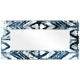 thumbnail image 3 of Empire Art Direct Indigo Extraction Rectangular Beveled Mirror on Free Floating Reverse Printed Tempered Art Glass, 72" x 36" x 0.4", Ready to Hang, 3 of 9