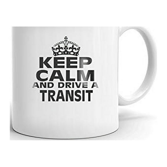 FORD TRANSIT Keep Calm and Drive Coffee Tea Ceramic Mug Office Work Cup Gift 11 oz