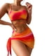 thumbnail image 1 of Soidarity Conjunto de triángulo traje de baño playa Sexy Chic y colores vibrantes conjunto de tres piezas triangular Mujer Traje de baño naranja, 1 of 6
