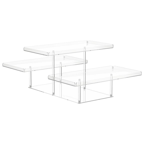 3 Tier Acrylic Serving Tray Buffet Dessert Cupcake Display Holder Riser Stand Rack Food Serving Platter Weddings Baby Shower Party Supplies