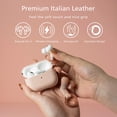 thumbnail image 2 of Funda de cuero Alto para AirPods Pro 2 con carga inalámbrica, rosa, 2 of 8