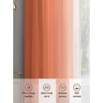 thumbnail image 5 of Orange Blue Ombre Sheer Curtains 72 Inch Length 2 Panels Set, Abstract Modern Art Aesthetics Voile Window Treatment Rod Pocket Curtains Sheers Drapes for Bedroom/Living Room/Kitchen 52"x72"x2, 5 of 7