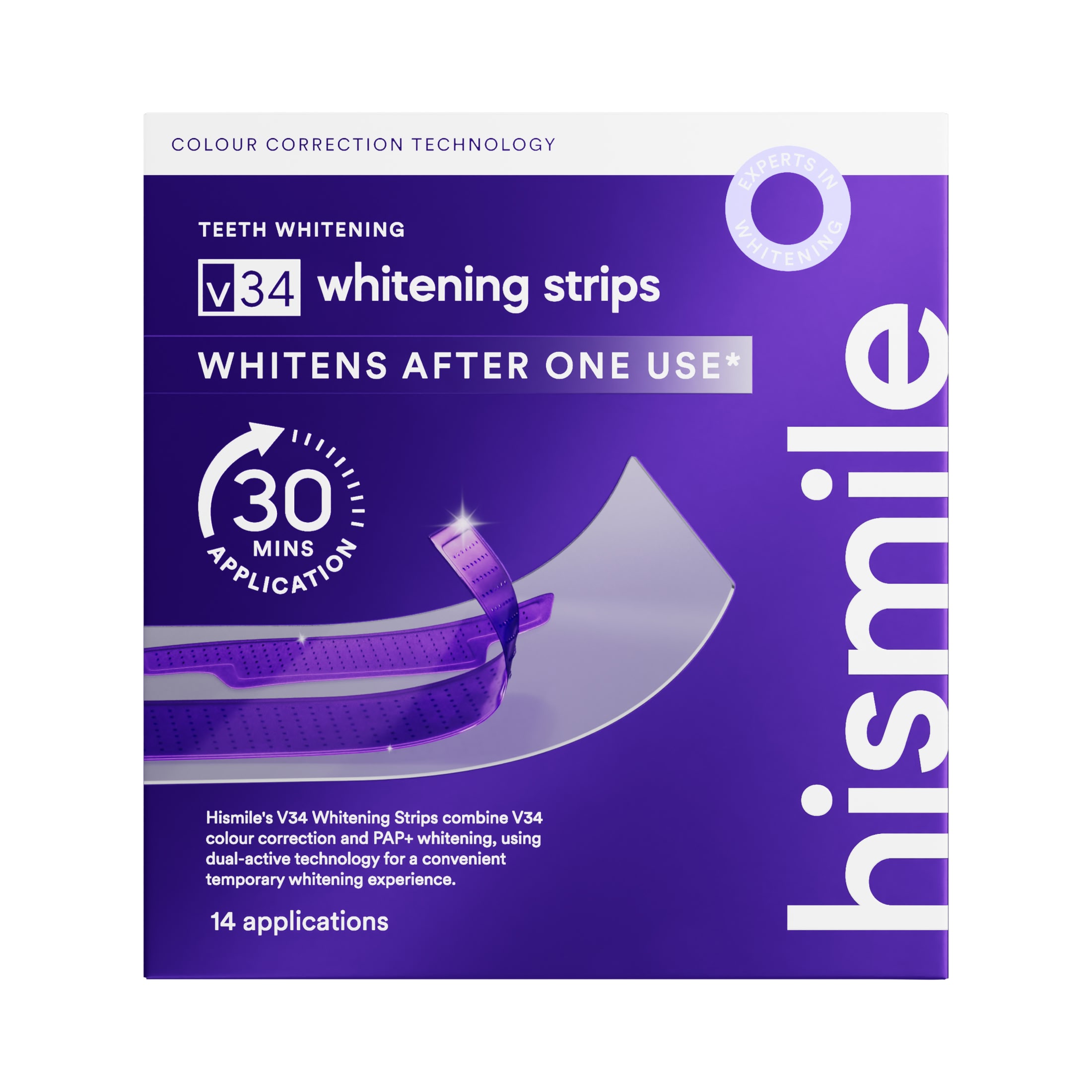 HiSmile V34 Purple Whitening Strips Teeth Whitening photo 8