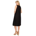 thumbnail image 5 of Black Linen Midi-Dress, 5 of 5