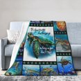 thumbnail image 2 of Sea Turtle Throw Blanket Turtle Gifts for Girls Boys Kids Turtle Decor Lightweight Flannel Throw Blanket Soft Cozy Throw Sofa Bed Blanket 60"X80", 2 of 6