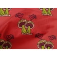 thumbnail image 4 of oneOone Organic Cotton Voile Fabric Bird & Mushroom Block Decor Fabric Printed BTY 42 Inch Wide, 4 of 4