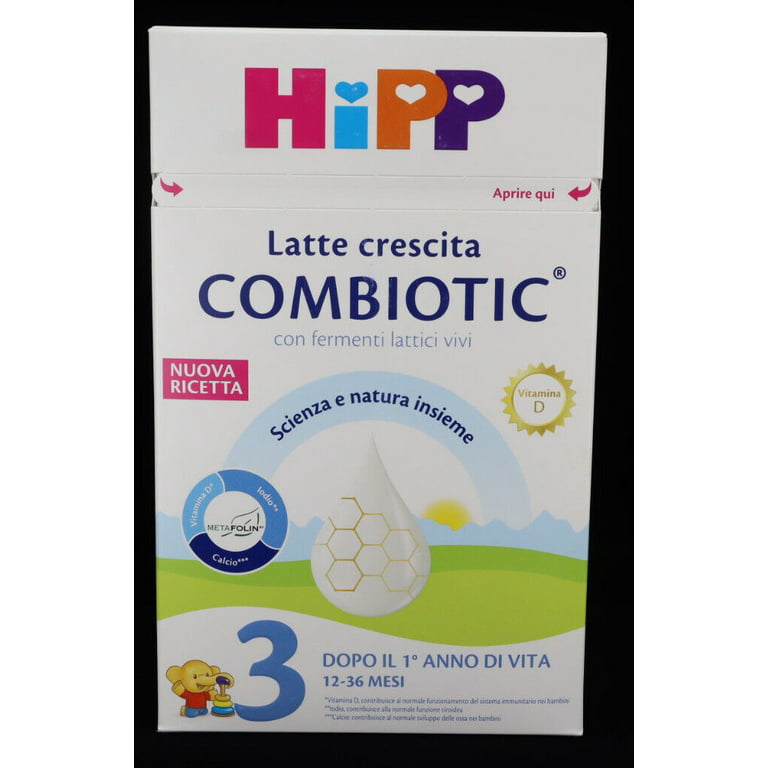 HIPP STAGE 3 GROWTH MILK BABY FORMULA 21.16oz ITALY IMPORTED JUNIOR  COMBIOTIC SUPREME QUALITY. GROWING UP MILK INFANT FORMULA AFTER 12 MONTHS  600g 