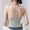 thumbnail image 5 of Womens Shelf Bra Camisoles Adjustable Spaghetti Strap Tank Tops Basic Layer, 5 of 5