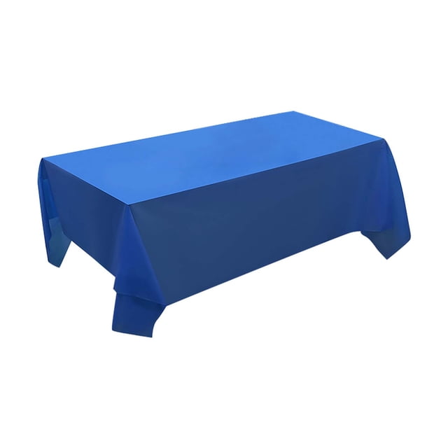 Table Cloth Premium Silver Plastic Tablecloth 54 X 108 In. Disposable Rectangle Plastic Table Cloth Decorative Rectangle Table Cover Smooth Tablecloth Disposable Table Cloths for Parties