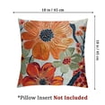 thumbnail image 4 of BANET Pack of 2 Throw Pillow Covers,Embroidered Floral Pillow Case Soft Square Decorative Pillowcases for Home Sofa Couch  24x24in, 4 of 7