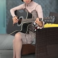 thumbnail image 2 of 41-Inch Notch Spruce Panel Matte Edging Folk Guitar Bag Shield Wrench Black, 2 of 12