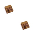 thumbnail image 1 of Yuarrent caja de embalaje de papel portátil decorativo lindo protector rectangular joyería colgante caja de regalo envoltura marrón Marrón 2piezas, 1 of 6