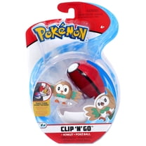 Pokemon Clip ‘N’ Go Litten and Poke Ball - Includes 2 inch Battle ...