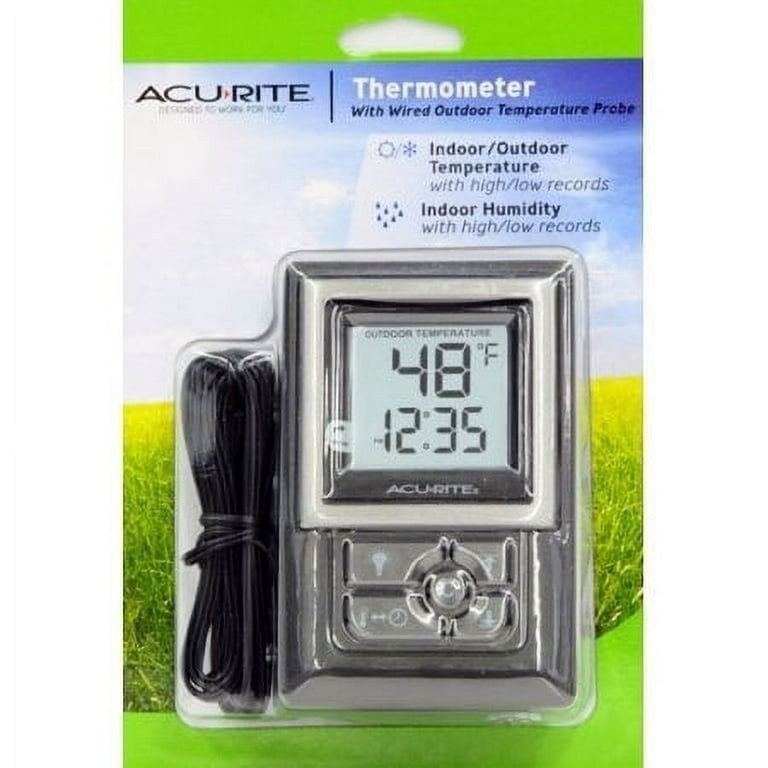 AcuRite Digital Thermometer with 10' wired Temperature Sensor