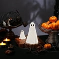 thumbnail image 4 of Walbest 2 Pcs Halloween Ghost Figurine Resin Ghost Sculpture Cute White Ghost Statue Home Table Centerpieces Mini Ghost Ornament for Kitchen Shelf Fireplace, 4 of 7