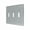 Brushed Chrome, variant on Deltana Swp4763 Contemporary Metal Finish 6.5" W 3 Gang Triple Toggle Switch Wall Plate -