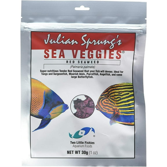 Two Little Fishies Julian Sprung's Seaveggies Purple Seaweed Fish Food 1ea/1 oz