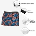 thumbnail image 3 of Gukieu Tropical Leaves Print Men's Boxer Briefs, High Elastic Moisture Wicking Boxer Briefs Underwear-Small, 3 of 5