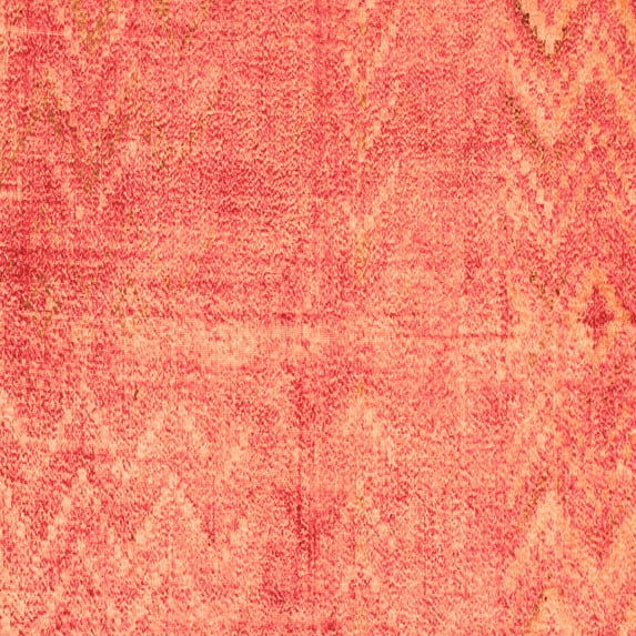 Ahgly Company Indoor Square Persian Orange Bohemian Area Rugs, 5' Square