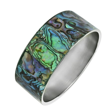 Abalone Shell Bracelet - Green Shadows Abalone Shell Link Bracelet