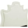 thumbnail image 4 of TOV Furniture Serenity Cream Velvet Bed in Queen, 4 of 6