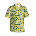 thumbnail image 2 of Daiia Lemon1 Hawaiian Shirt for Men Gentle Cotton Regular Short Sleeve Casual-3X-Large, 2 of 9