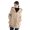 Khaki XL, variant on Fall Spring Women Jacket Short Front Long Back Split Hem Hooded Drawstring Zipper Closure Cardigan Windproof Outdoor Overcoat Travel Camping Coat