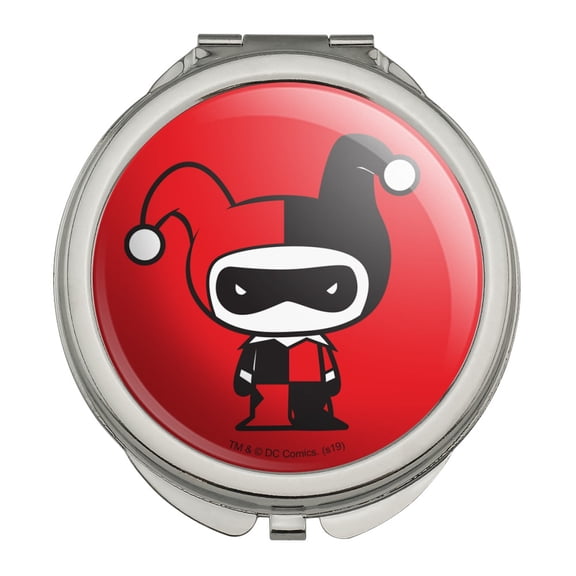 Harley Quinn Cute Chibi Character Compact Travel Purse Handbag Makeup Mirror