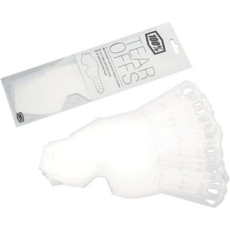100% Standard Racecraft/Accuri/Strata Tear Offs Clear/50 Pack