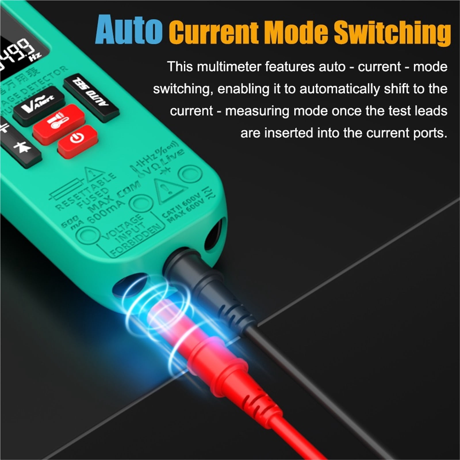 Smart Digital Multimeter Rechargeable Electronic Tester AC DC Contactless NCV Automatic Test Easy Operate ,Battery Test