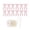 Pink, variant on Christmas Bow Ornament Set With Pearl Chain DIY Holiday Hanging Decor Kit For Xmas Tree Party Garland Making