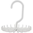 thumbnail image 1 of Tie Rack, 360° Rotatable Tie Rack Belt Scarves Hook Hanger Holder Organizer (White)(White), 1 of 8