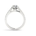 thumbnail image 3 of 1-1/4 Carat T.W. Diamond Single Halo 14kt White Gold Engagement Ring, 3 of 5